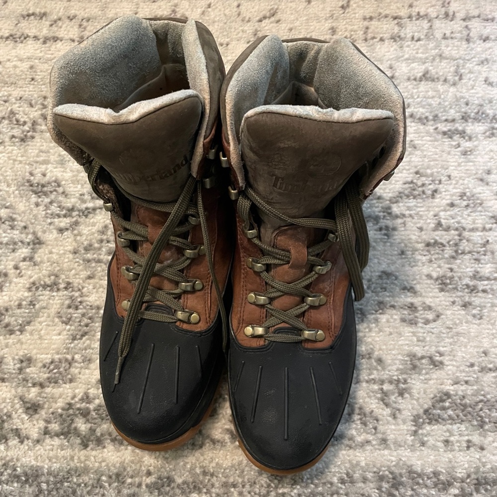 Timberland Euro Hiker Shell Boots Mens Size 10 Tobacco Brown Waterproof